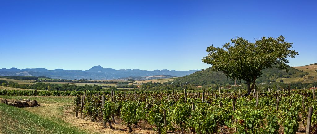 The Chaîne des Puys- Limagne fault viewed from the Limagne plain, near the village of Montmorin ©Anthony Ith